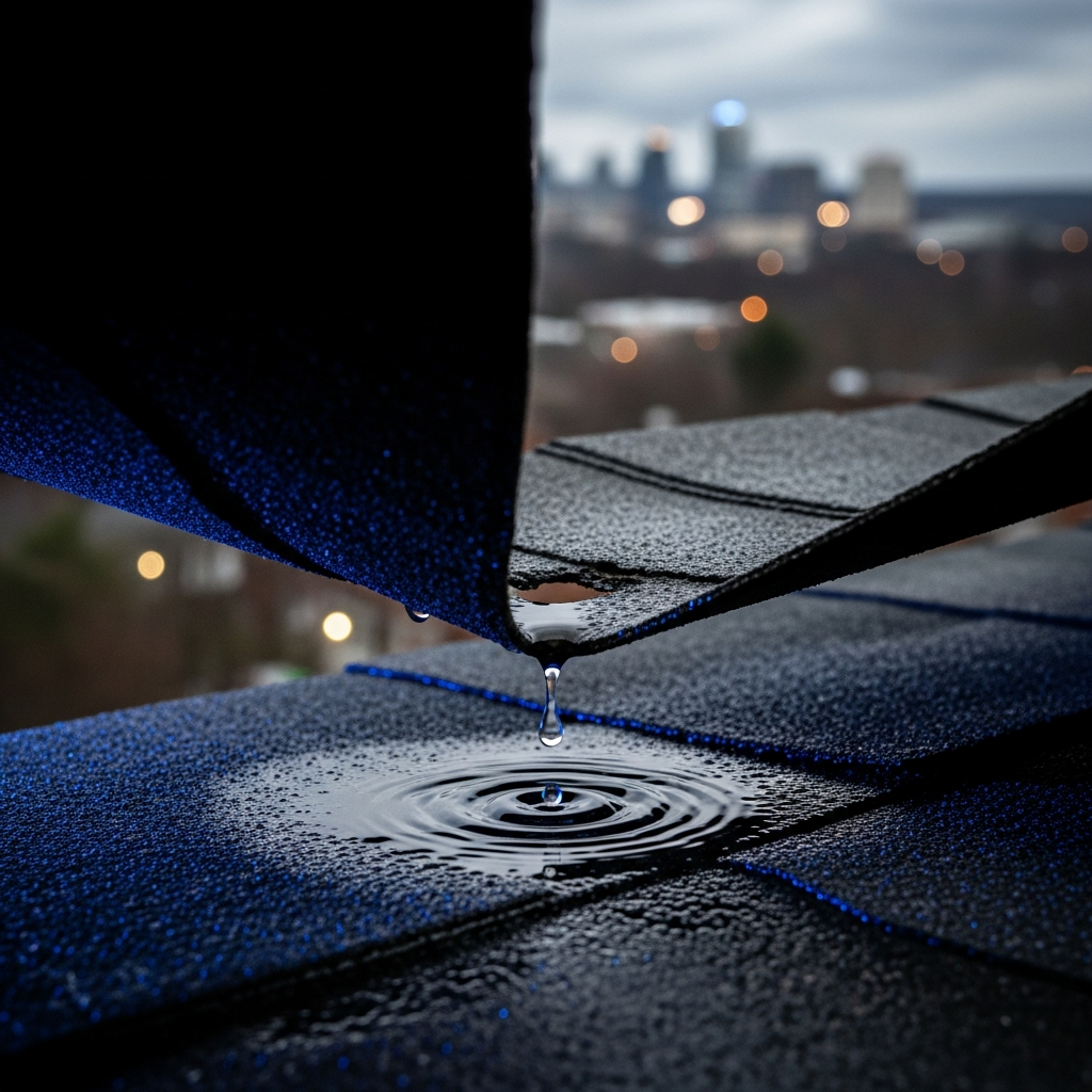 Water Dripping from Damaged Roof Shingle in Athens, GA - Smart Home Repair